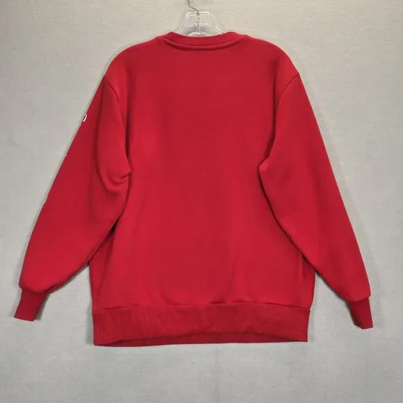 Strawberry Shortcake Sweater Sweatshirt Size XS  Red Long Sleeve Oversized - Picture 2 of 10